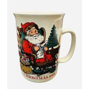 Kris Kringle Coffee‎ Mug Old Santa Claus Christmas  1991 Vintage
